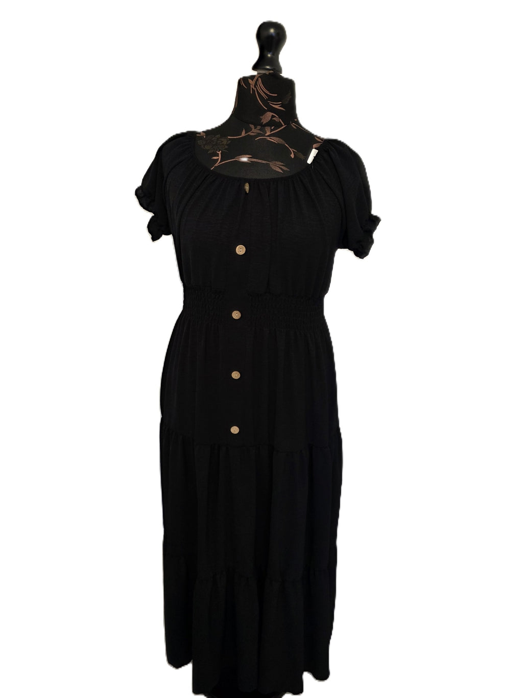 Tiered Dress Very soft and comfy Ladies Viscose 100% One Size:Regular (14-18)