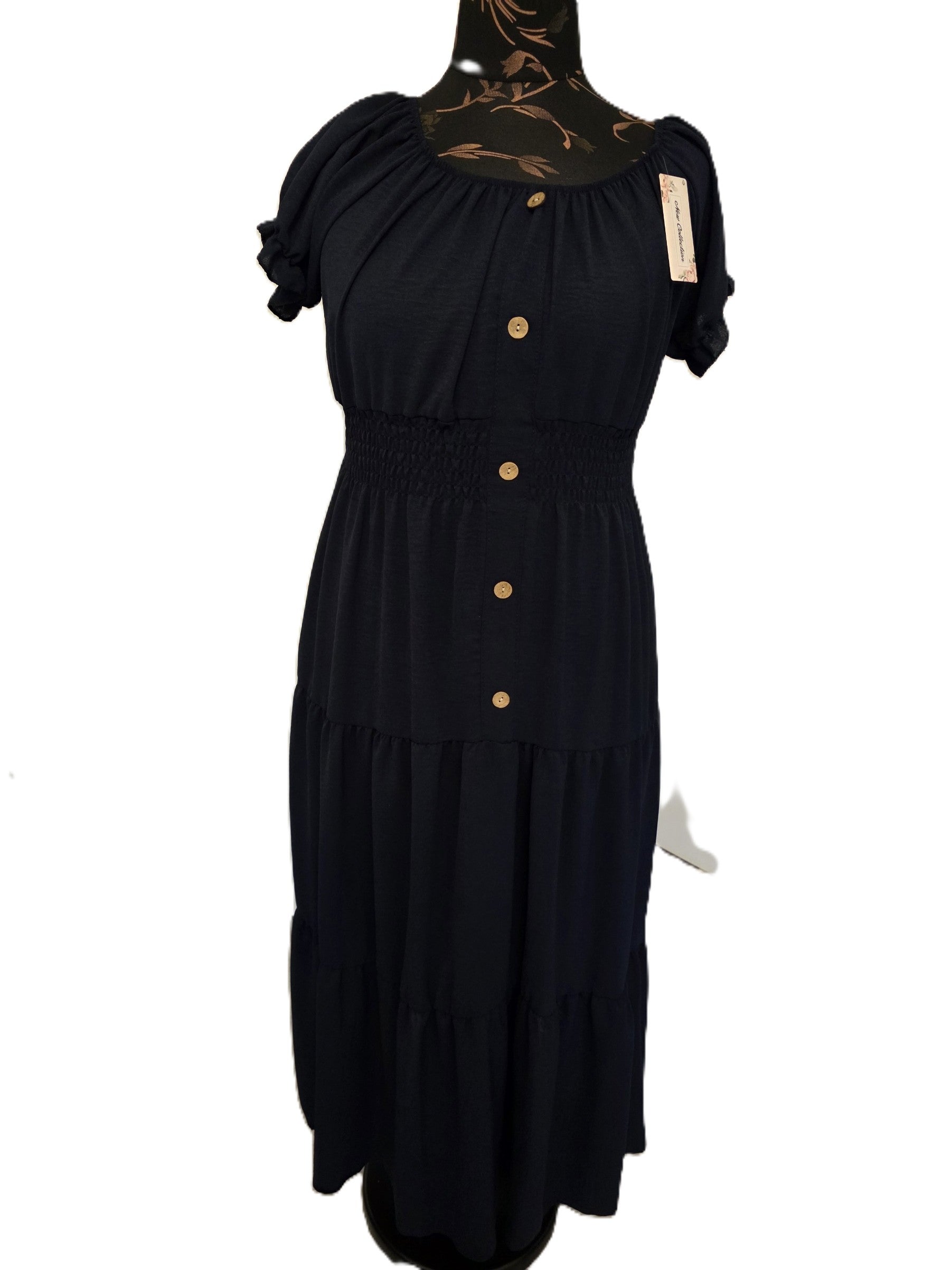 Tiered Dress Very soft and comfy Ladies Viscose 100% One Size:Regular (14-18)