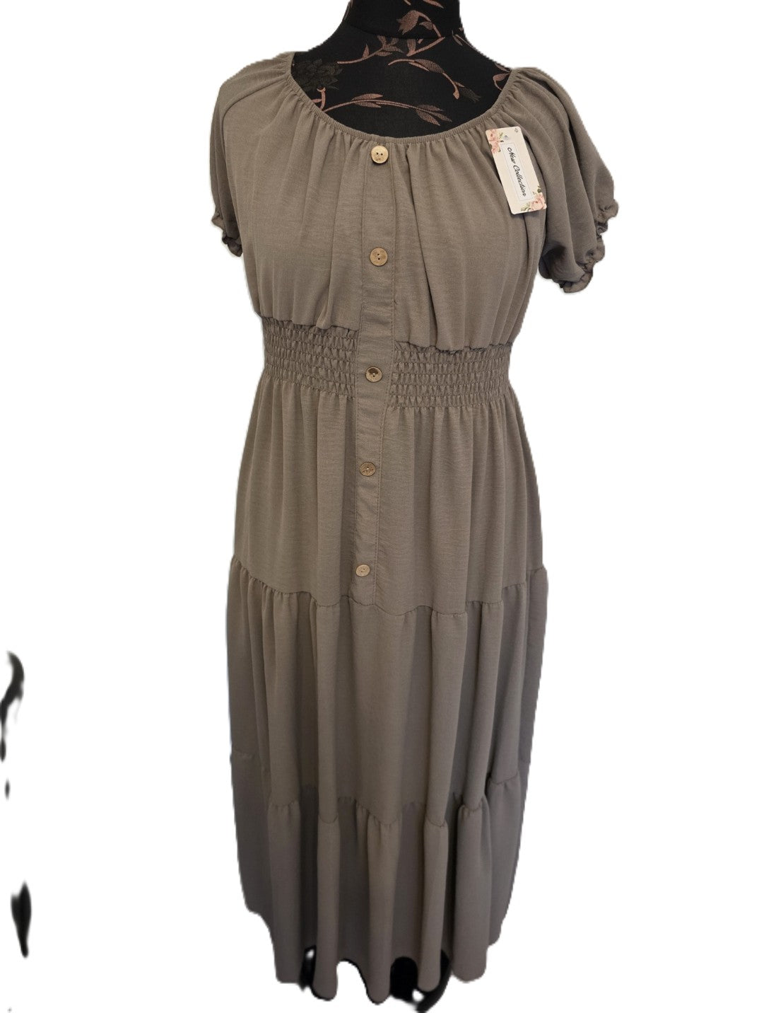 Tiered Dress Very soft and comfy Ladies Viscose 100% One Size:Regular (14-18)