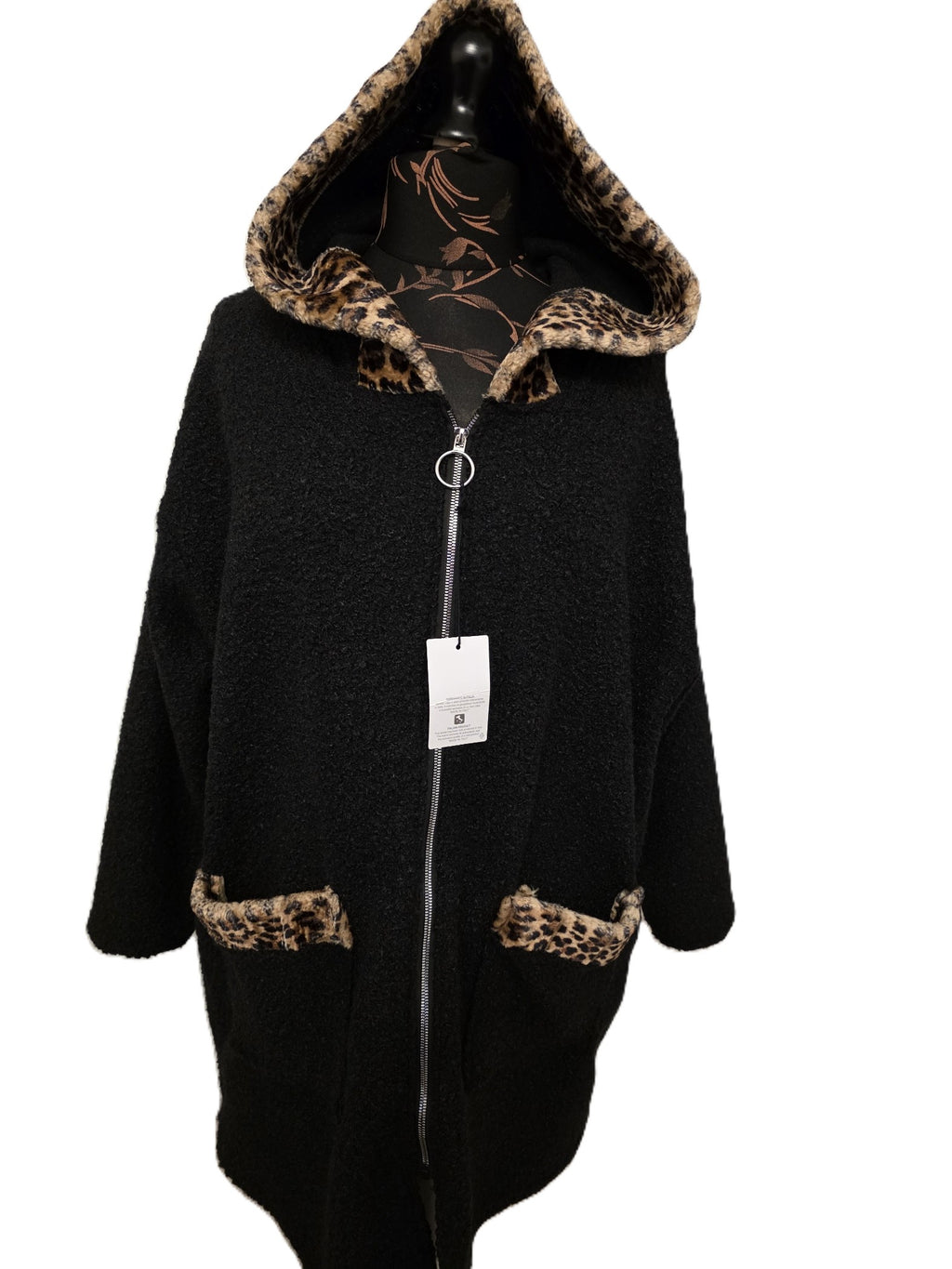 Boucle teddy coat