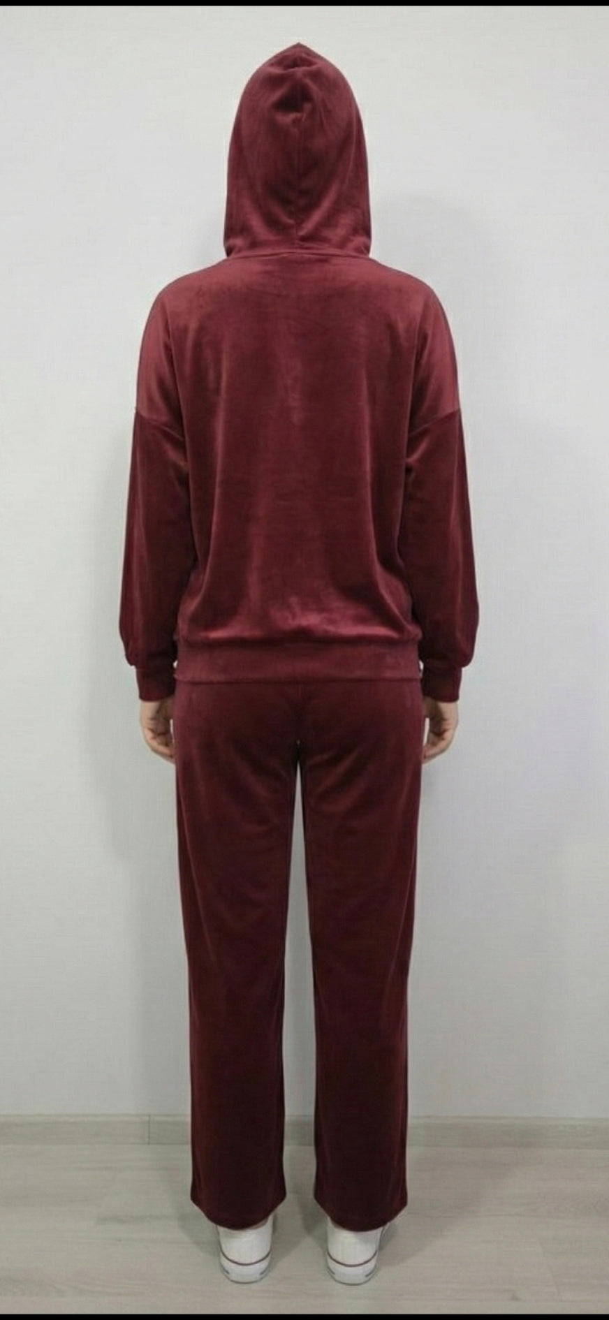 Hoodie tracksuit velour