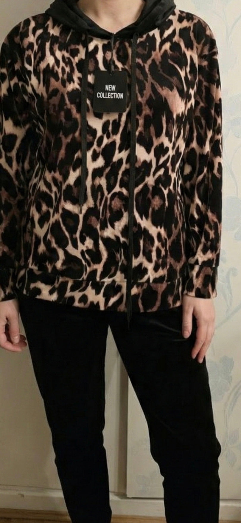 Velour tracksuit hoodie