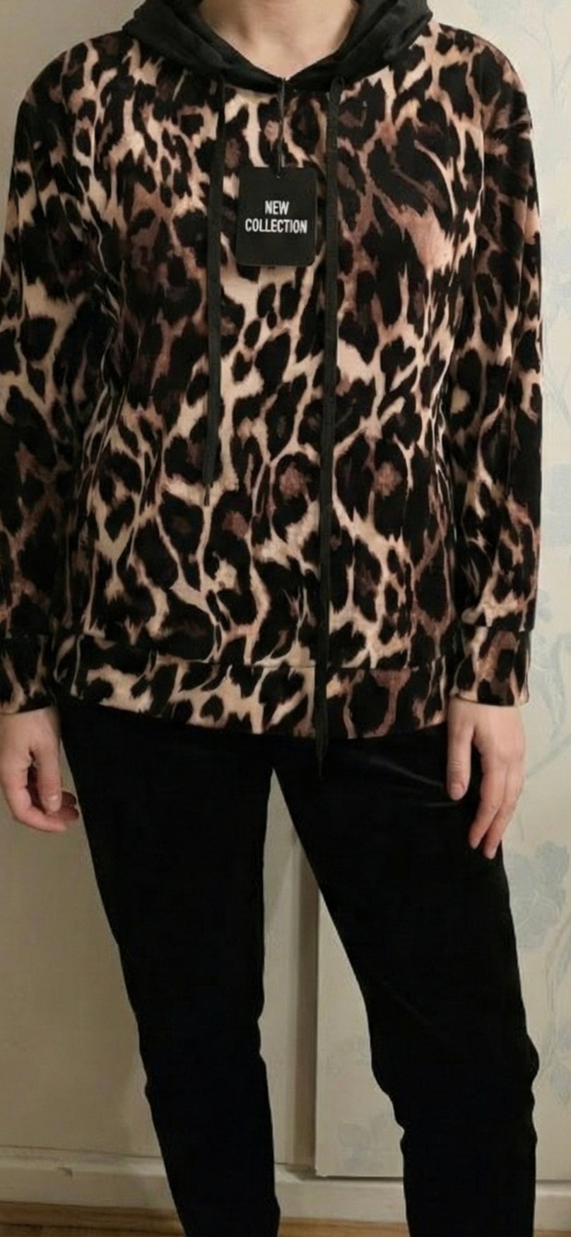 Velour tracksuit hoodie